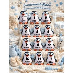 Cumple meses personalizados en color
