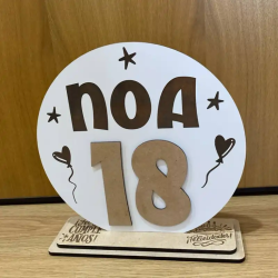 Placa Cumpleaños Personalizada a color