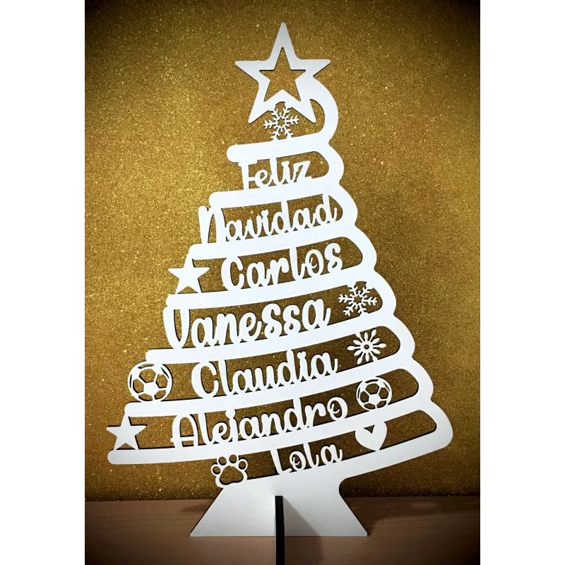 Árbol de Navidad personalizado en madera