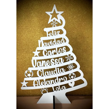 Árbol de Navidad personalizado en madera