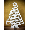 Árbol de Navidad personalizado en madera