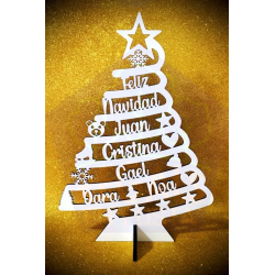 Árbol de Navidad personalizado en madera