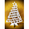 Árbol de Navidad personalizado en madera