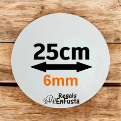 Bases redondas dobles de 25cm (6mm)