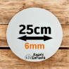 Bases redondas dobles de 25cm (6mm)