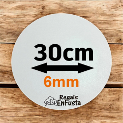 Bases redondas dobles de 30cm (6mm)