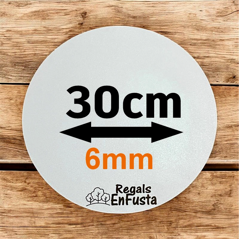 Bases redondas dobles de 30cm (6mm)
