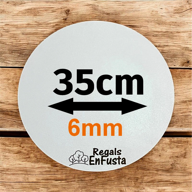 Bases redondas dobles de 35cm (6mm)