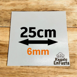 Bases cuadradas dobles de 25cm (6mm)