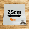 Bases cuadradas dobles de 25cm (6mm)