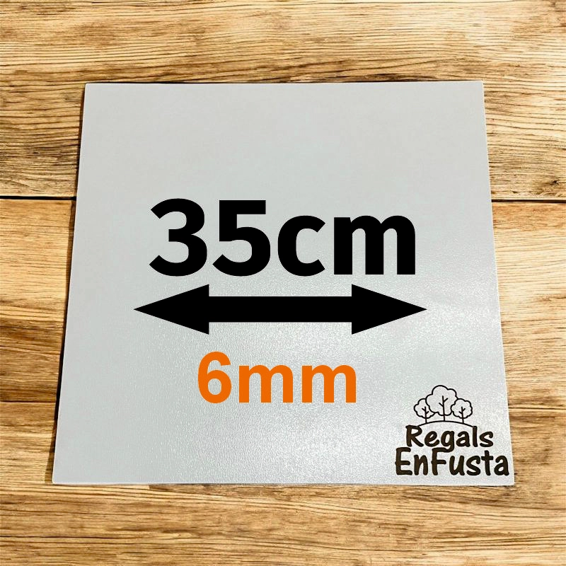 Bases cuadradas dobles de 35cm (6mm)