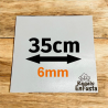 Bases cuadradas dobles de 35cm (6mm)
