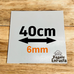 Bases cuadradas dobles de 40cm (6mm)